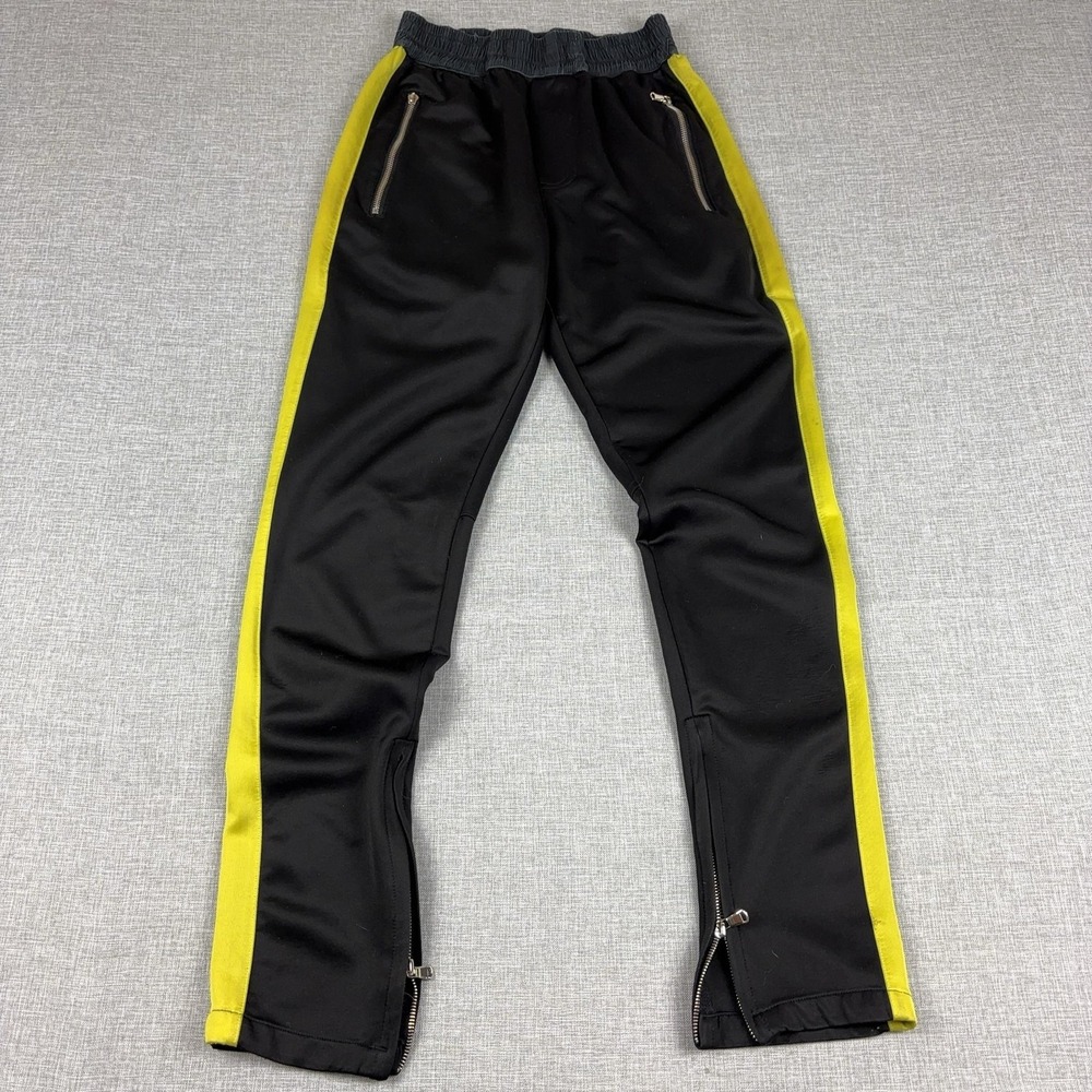 Fear Of God Pants Mens Medium Black Side Stripe Track Zip Ankle Fifth Collection